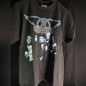 VTG Aerosmith Nine Lives World Tour Tee Large